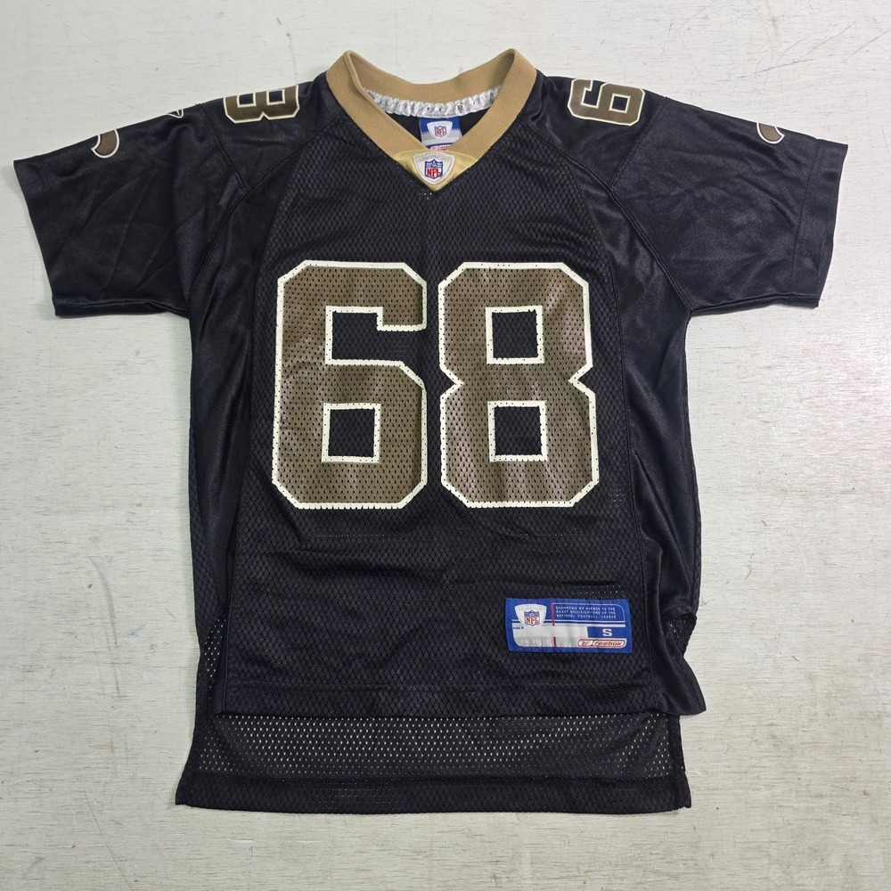 New Orleans Saints Kyle Turley #68 Jersey Youth Small 8 On Field Reebok NFL EUC